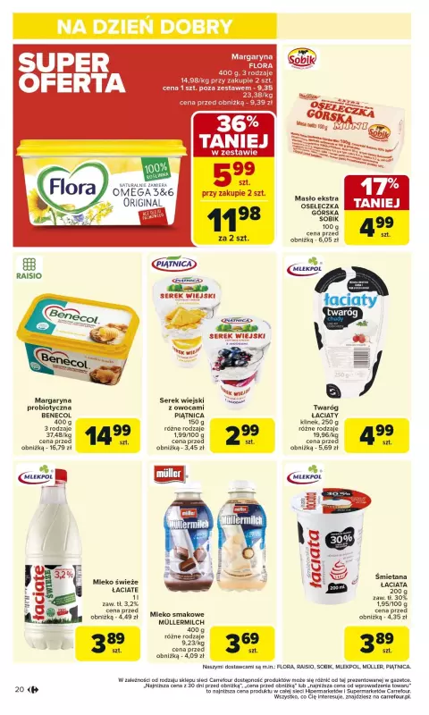 Carrefour - gazetka promocyjna Gazetka Carrefour od poniedziałku od poniedziałku 03.02 do soboty 08.02 - strona 20