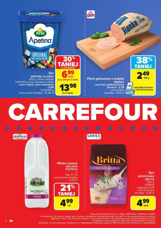 Carrefour - gazetka promocyjna Gazetka Carrefour króluje w Reducie od poniedziałku 03.02 do soboty 08.02 - strona 2