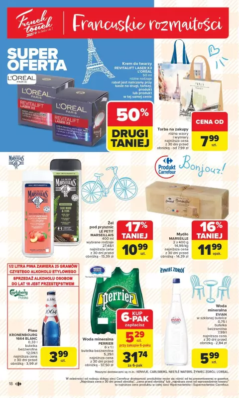 Carrefour - gazetka promocyjna Gazetka Carrefour od poniedziałku od poniedziałku 10.02 do soboty 15.02 - strona 18