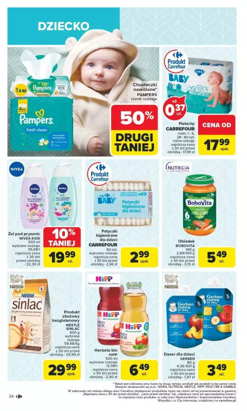 Carrefour - gazetka promocyjna Gazetka Carrefour od poniedziałku od poniedziałku 10.02 do soboty 15.02 - strona 34