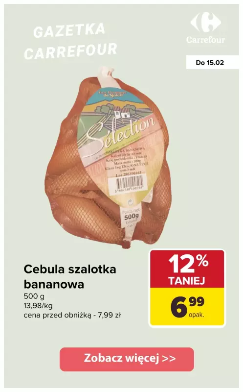 Carrefour - gazetka promocyjna Do -42% warzywa i zioła od wtorku 11.02 do soboty 15.02 - strona 9