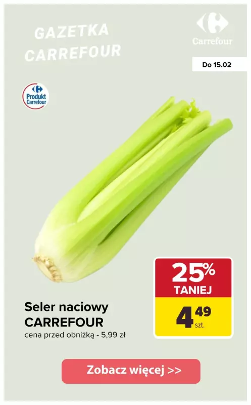 Carrefour - gazetka promocyjna Do -42% warzywa i zioła od wtorku 11.02 do soboty 15.02 - strona 3