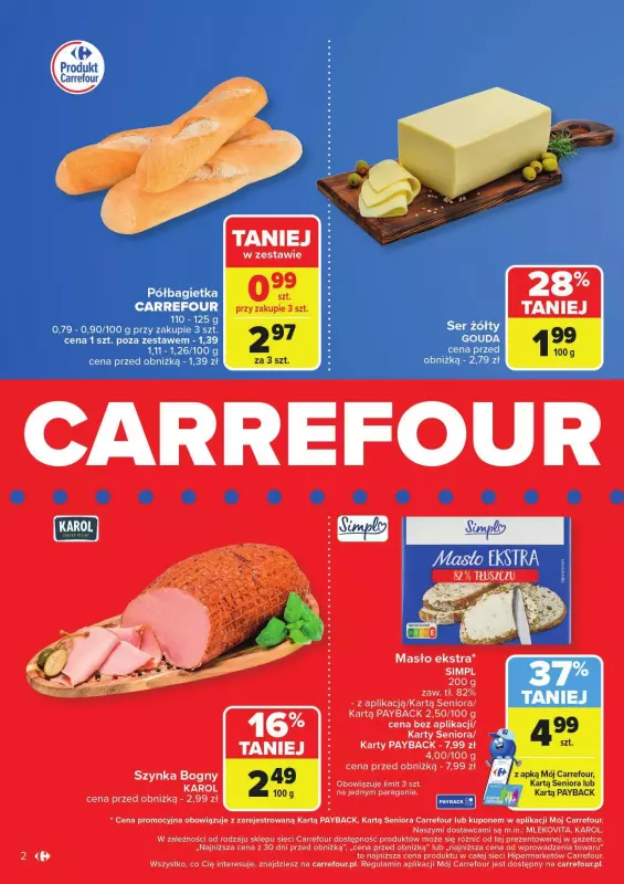 Carrefour - gazetka promocyjna Gazetka Carrefour króluje w Reducie od poniedziałku 17.02 do soboty 22.02 - strona 2