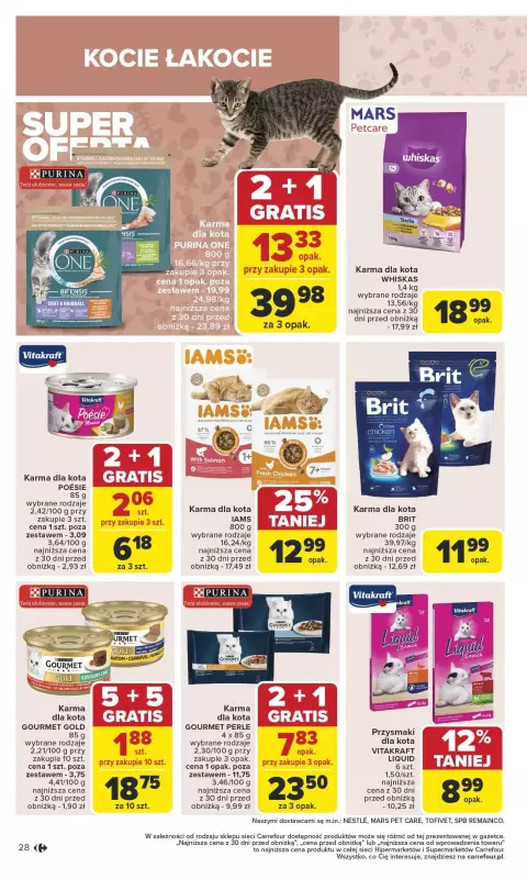 Carrefour - gazetka promocyjna Gazetka Carrefour od poniedziałku od poniedziałku 17.02 do soboty 22.02 - strona 28