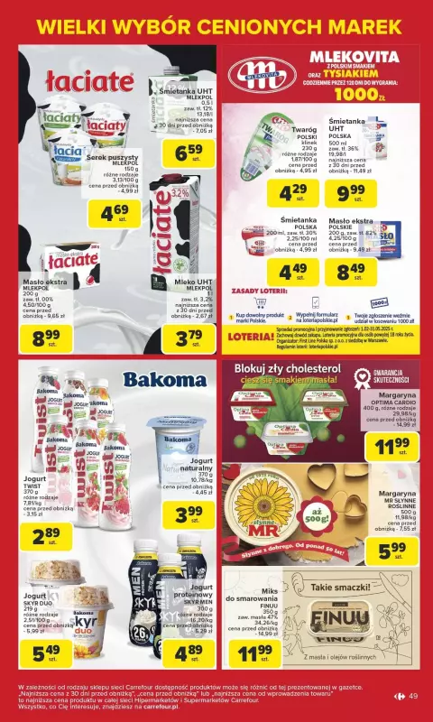 Carrefour - gazetka promocyjna Gazetka Carrefour od poniedziałku od poniedziałku 17.02 do soboty 22.02 - strona 49