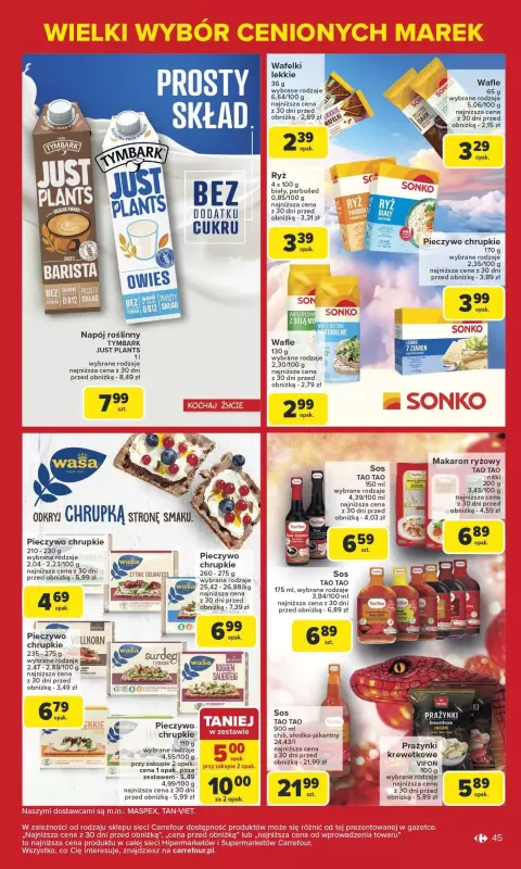 Carrefour - gazetka promocyjna Gazetka Carrefour od poniedziałku od poniedziałku 17.02 do soboty 22.02 - strona 45