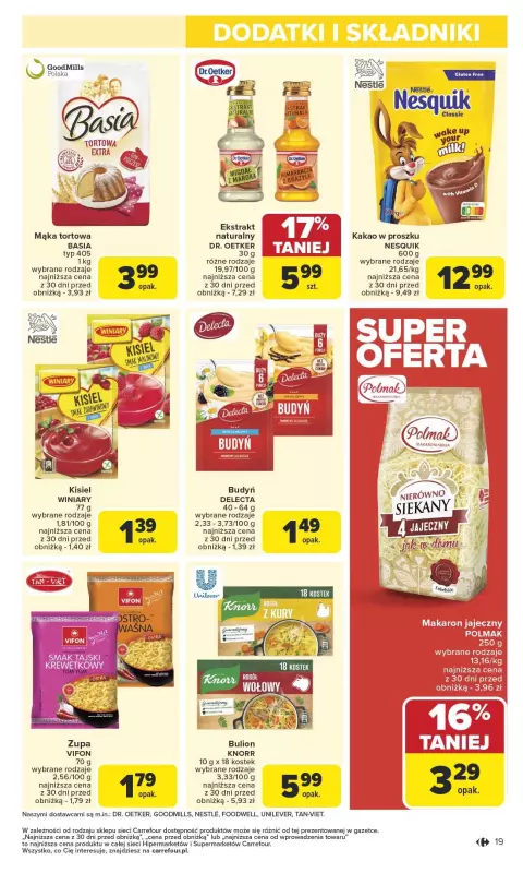 Carrefour - gazetka promocyjna Gazetka Carrefour od poniedziałku od poniedziałku 17.02 do soboty 22.02 - strona 19