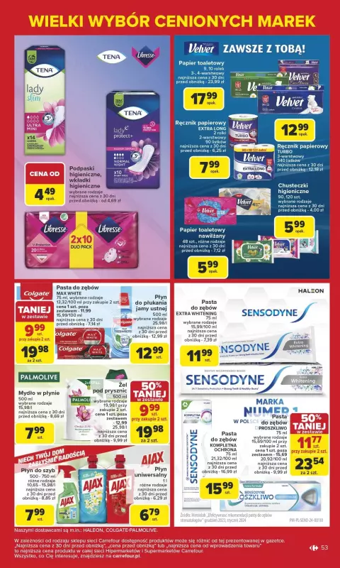 Carrefour - gazetka promocyjna Gazetka Carrefour od poniedziałku od poniedziałku 17.02 do soboty 22.02 - strona 53