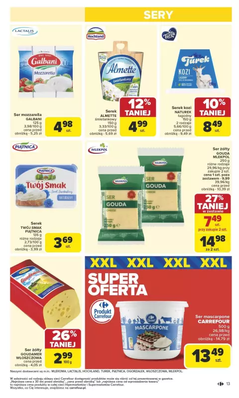 Carrefour - gazetka promocyjna Gazetka Carrefour od poniedziałku od poniedziałku 17.02 do soboty 22.02 - strona 13