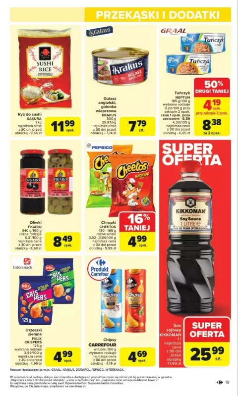 Carrefour - gazetka promocyjna Gazetka Carrefour od poniedziałku od poniedziałku 24.02 do soboty 01.03 - strona 19