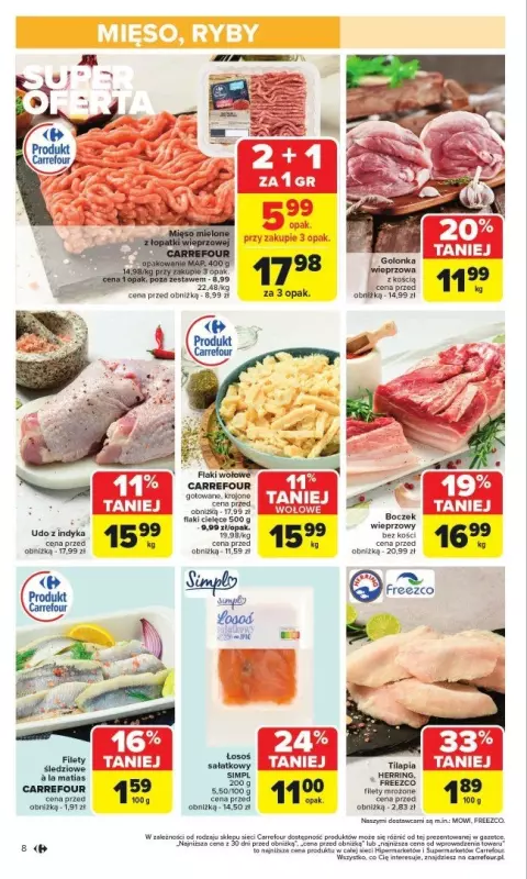 Carrefour - gazetka promocyjna Gazetka Carrefour od poniedziałku od poniedziałku 24.02 do soboty 01.03 - strona 8