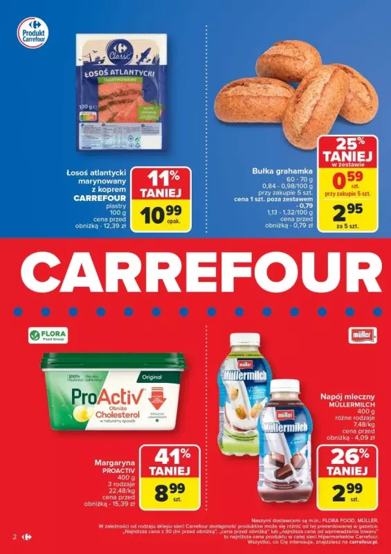 Carrefour - gazetka promocyjna Gazetka Carrefour króluje w Reducie od poniedziałku 24.02 do soboty 01.03 - strona 2