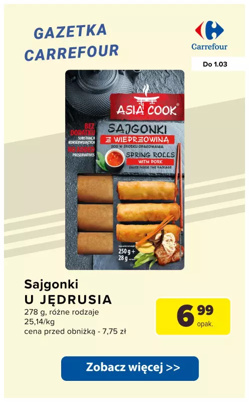 Carrefour - gazetka promocyjna DANIA GOTOWE na obiad we dwoje od wtorku 25.02 do soboty 01.03 - strona 6