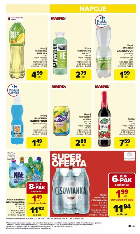 Carrefour - gazetka promocyjna Gazetka Carrefour od poniedziałku od poniedziałku 03.03 do soboty 08.03 - strona 29