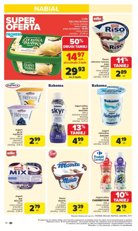 Carrefour - gazetka promocyjna Gazetka Carrefour od poniedziałku od poniedziałku 10.03 do soboty 15.03 - strona 16