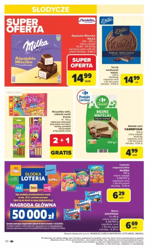 Carrefour - gazetka promocyjna Gazetka Carrefour od poniedziałku od poniedziałku 10.03 do soboty 15.03 - strona 22