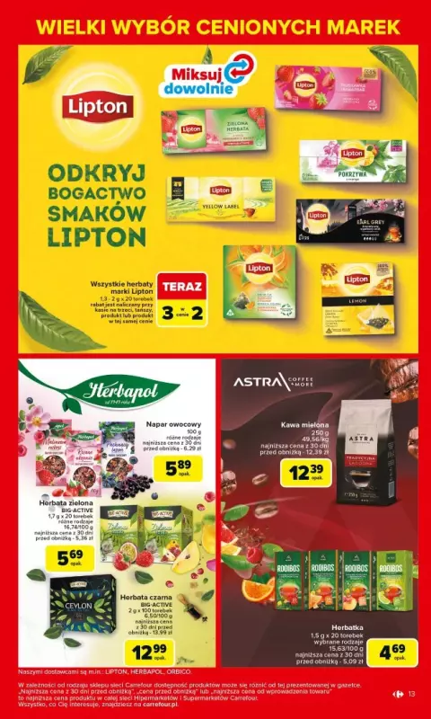 Carrefour - gazetka promocyjna Gazetka Łap markowe okazje od poniedziałku  do soboty 29.03 - strona 13