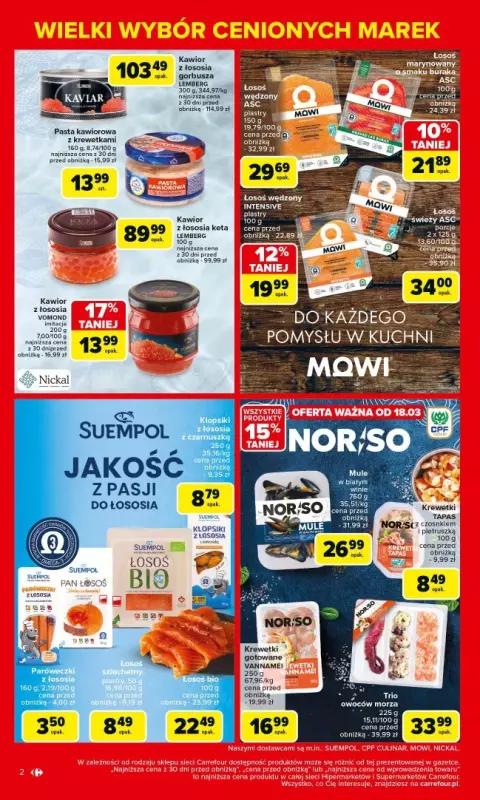 Carrefour - gazetka promocyjna Gazetka Łap markowe okazje od poniedziałku  do soboty 29.03 - strona 2