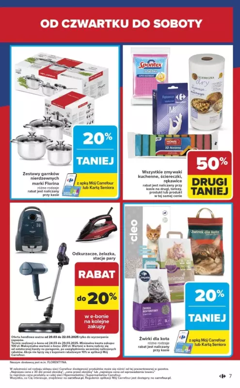 Carrefour - gazetka promocyjna Gazetka Łap okazje od czwartku  do soboty 22.03 - strona 7