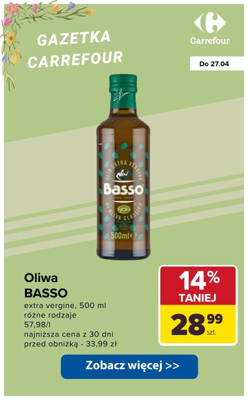 Carrefour - gazetka promocyjna Produkty na pyszny obiad do -33% od wtorku 22.04 do niedzieli 27.04 - strona 3