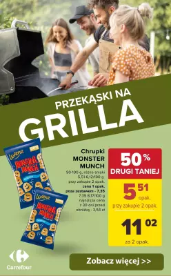 Carrefour - gazetka promocyjna Przekąski na GRILLA od wtorku 29.04 do piątku 02.05
