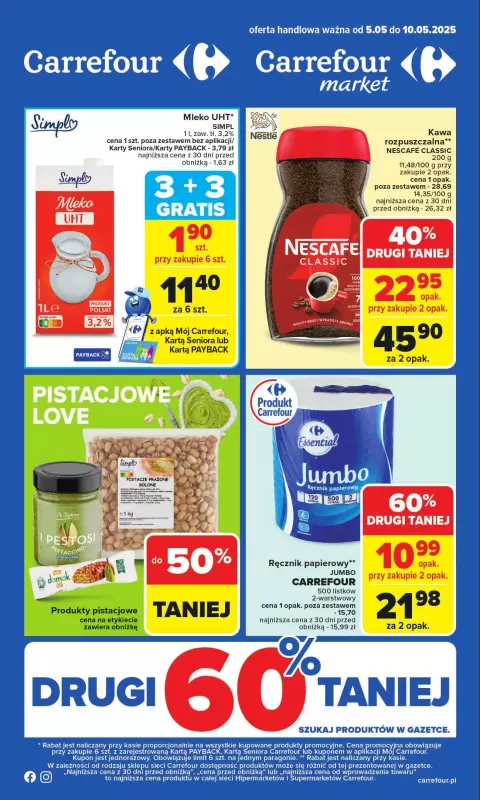 Carrefour - gazetka promocyjna Gazetka Carrefour od poniedziałku  