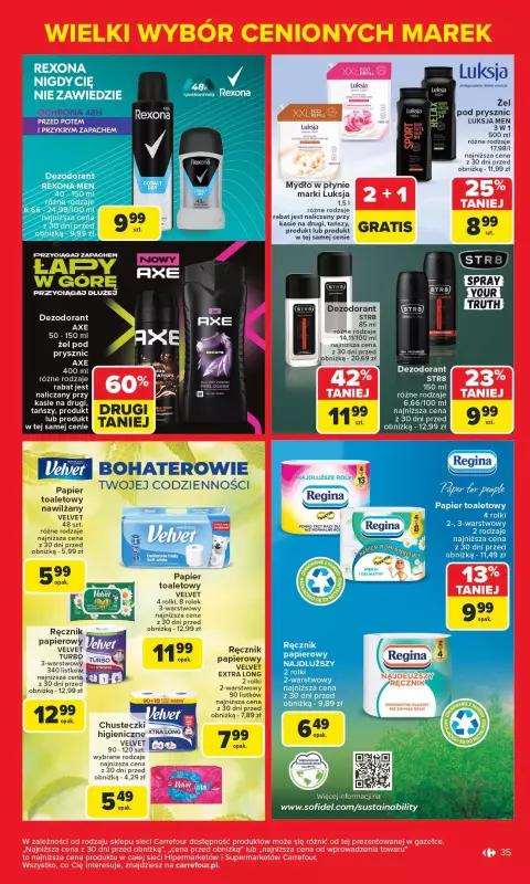 Carrefour - gazetka promocyjna Gazetka Znane marki, okazyjne ceny  do soboty 17.05 - strona 35