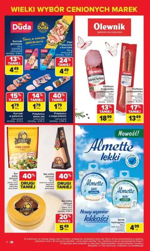Carrefour - gazetka promocyjna Gazetka Znane marki, okazyjne ceny  do soboty 17.05 - strona 4