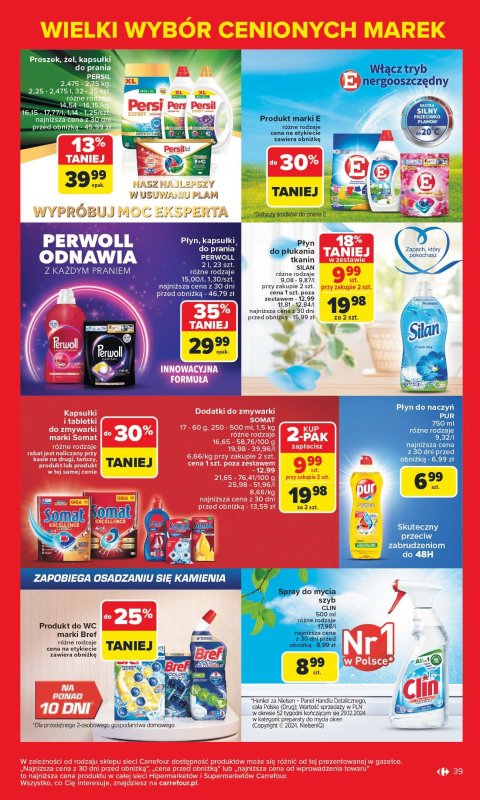 Carrefour - gazetka promocyjna Gazetka Znane marki, okazyjne ceny  do soboty 17.05 - strona 39