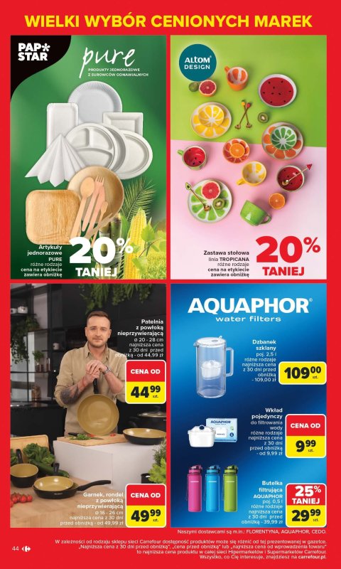 Carrefour - gazetka promocyjna Gazetka Znane marki, okazyjne ceny  do soboty 17.05 - strona 44