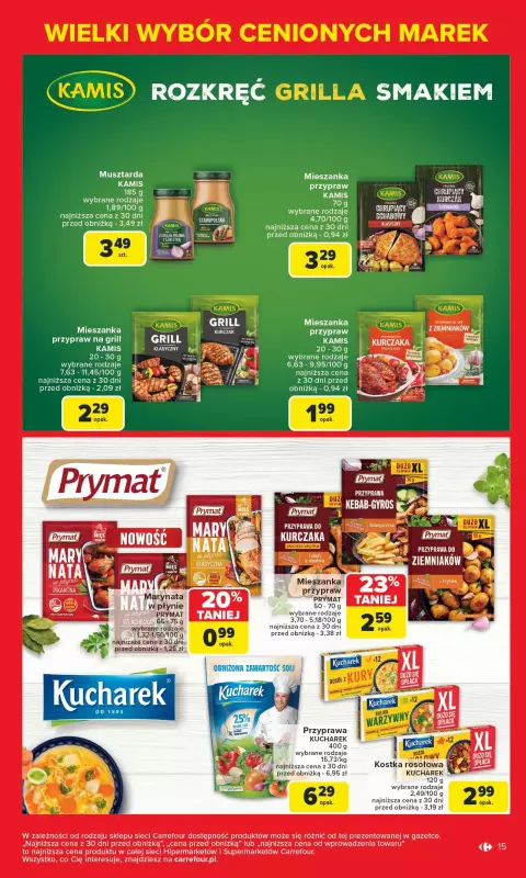 Carrefour - gazetka promocyjna Gazetka Znane marki, okazyjne ceny  do soboty 17.05 - strona 15