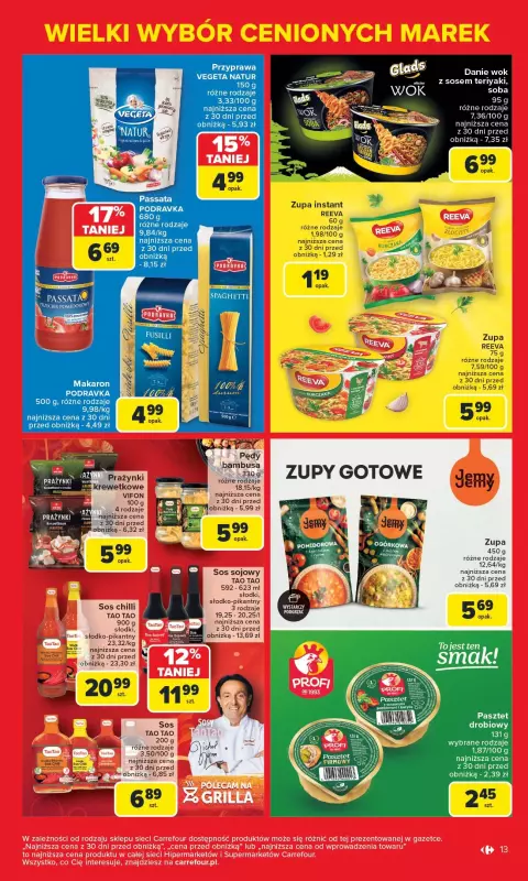 Carrefour - gazetka promocyjna Gazetka Znane marki, okazyjne ceny  do soboty 17.05 - strona 13