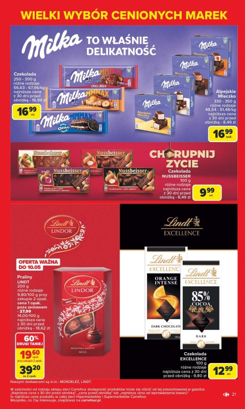 Carrefour - gazetka promocyjna Gazetka Znane marki, okazyjne ceny  do soboty 17.05 - strona 21