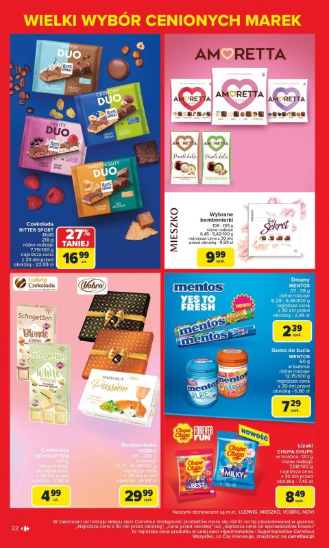Carrefour - gazetka promocyjna Gazetka Znane marki, okazyjne ceny  do soboty 17.05 - strona 22