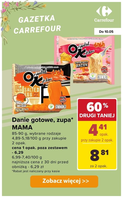 Carrefour - gazetka promocyjna DANIA GOTOWE do -60% na drugi produkt od wtorku 06.05 do soboty 10.05 - strona 5
