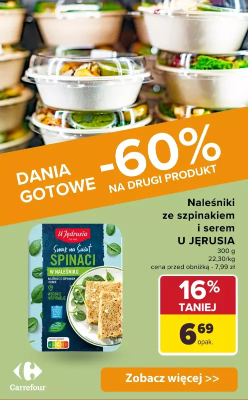 Carrefour - gazetka promocyjna DANIA GOTOWE do -60% na drugi produkt od wtorku 06.05 do soboty 10.05