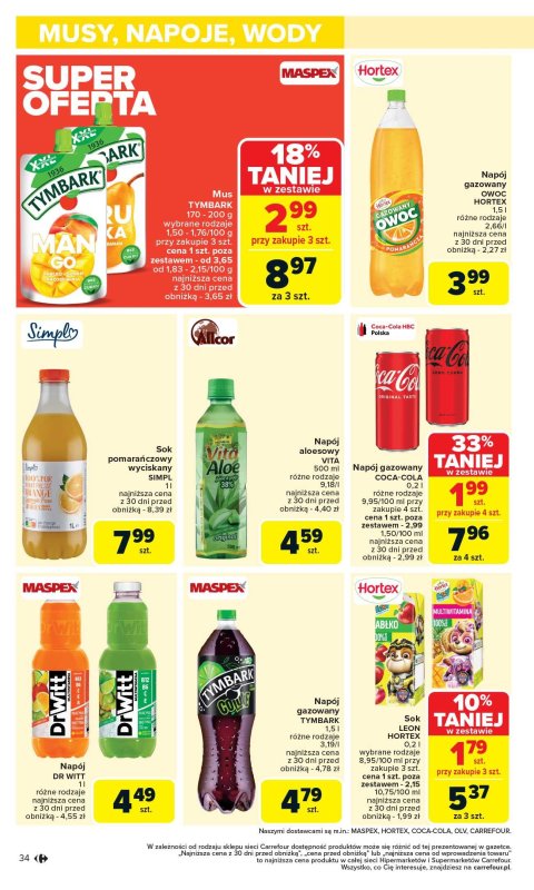 Carrefour - gazetka promocyjna Gazetka Carrefour od poniedziałku  do soboty 17.05 - strona 36
