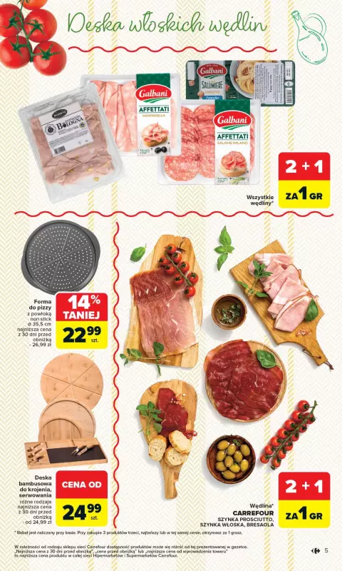 Carrefour - gazetka promocyjna Gazetka Kuchnia Włoska  do soboty 24.05 - strona 5