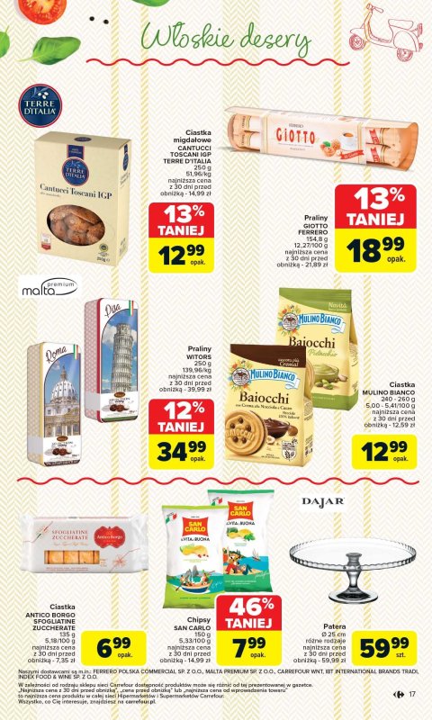 Carrefour - gazetka promocyjna Gazetka Kuchnia Włoska  do soboty 24.05 - strona 17