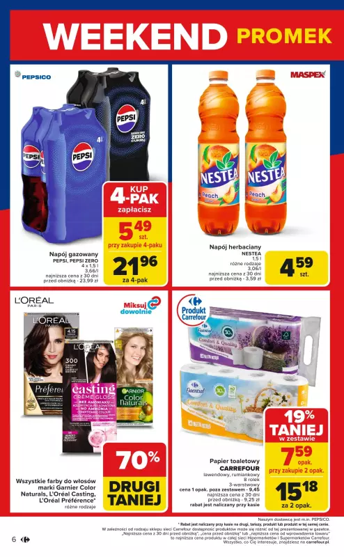 Carrefour - gazetka promocyjna Gazetka Weekend promek już od czwartku  do soboty 17.05 - strona 6