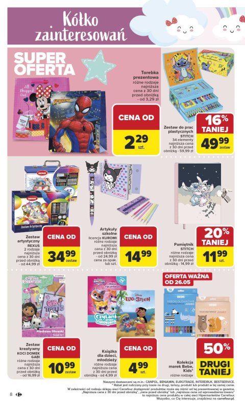 Carrefour - gazetka promocyjna Gazetka Promeczki dla promyczków  do soboty 31.05 - strona 8