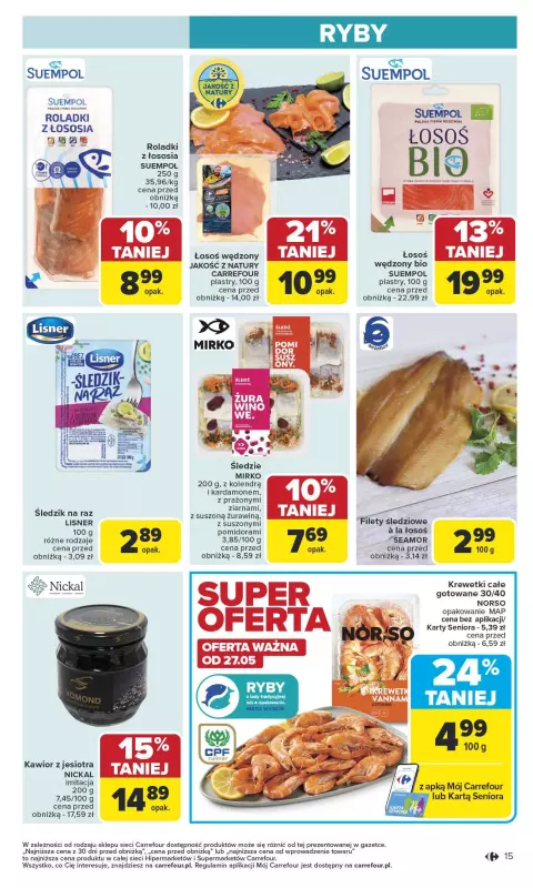 Carrefour - gazetka promocyjna Gazetka Carrefour od poniedziałku od poniedziałku 26.05 do soboty 31.05 - strona 17