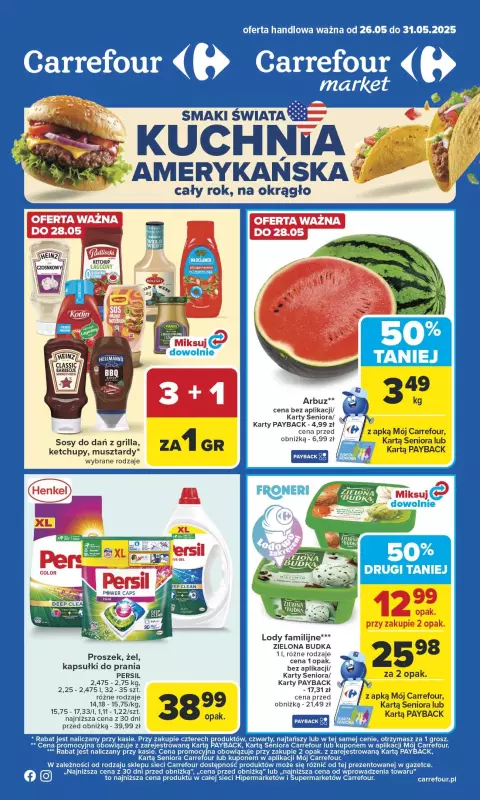 Carrefour - gazetka promocyjna Gazetka Carrefour od poniedziałku  