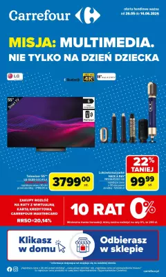 Carrefour - gazetka promocyjna Gazetka Multimedia od poniedziałku 26.05 do soboty 14.06