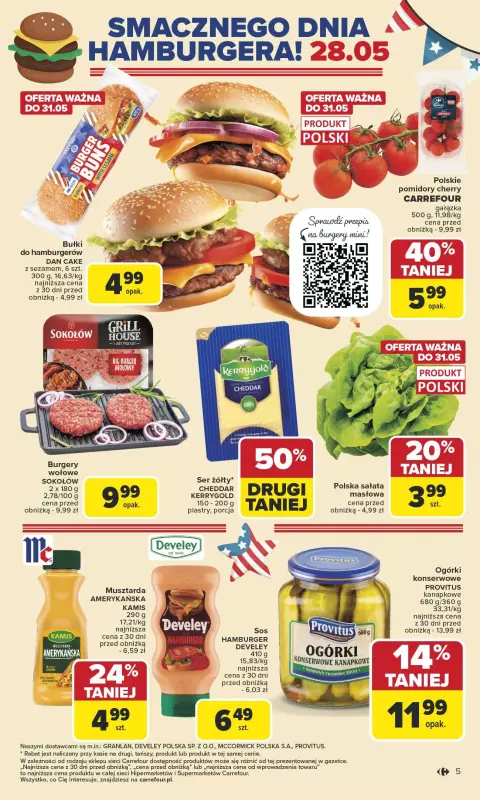 Carrefour - gazetka promocyjna Gazetka Kuchnia Amerykańska od poniedziałku 26.05 do soboty 07.06 - strona 5