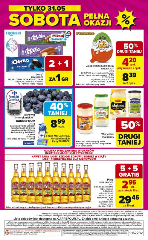 Carrefour - gazetka promocyjna Weekend promek już od czwartku  do soboty 31.05 - strona 8