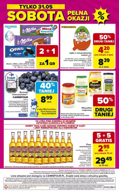 Carrefour - gazetka promocyjna Weekend promek już od czwartku  do soboty 31.05 - strona 8