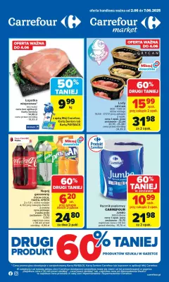 Carrefour - gazetka promocyjna Gazetka Carrefour od poniedziałku od poniedziałku 02.06 do soboty 07.06