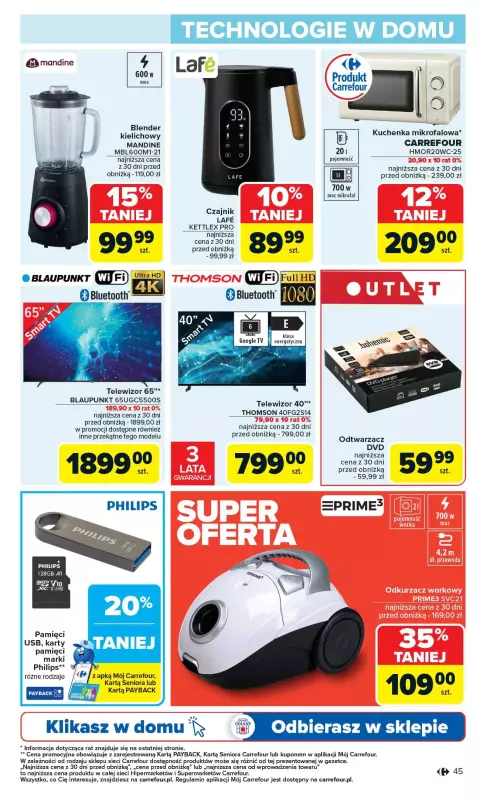 Carrefour - gazetka promocyjna Gazetka Carrefour od poniedziałku  do soboty 07.06 - strona 47