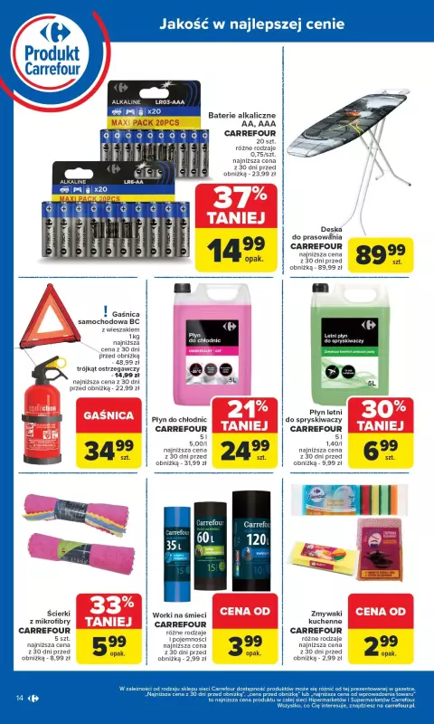 Carrefour - gazetka promocyjna Gazetka Produkt Carrefour od poniedziałku  do soboty 14.06 - strona 14